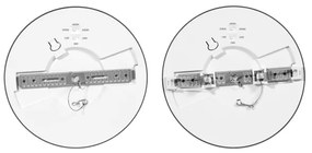 Ecolite WPCB2-24W/CR - Pannello LED LEXA LED/12/18/24W/230V nero