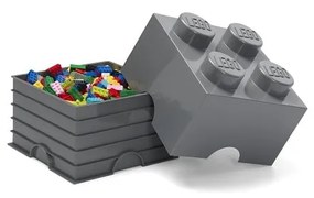 Scatola per bambini grigio scuro Square - LEGO®