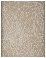 Tovaglia Astratto Beige Jacquard Bianco (140 x 180 cm)