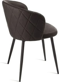 Sedia in ecopelle Marrone e sruttura in metallo SLANG 2 sedie