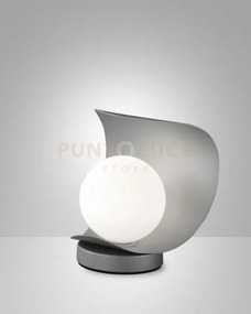 Adria da tavolo argento 1 luce  a led 3000k - 6w - 540 lm in metall...