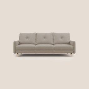 Matisse divano a 3 sedute allungabili e schienali in piuma d'oca in tessuto smacchiabile T17 beige