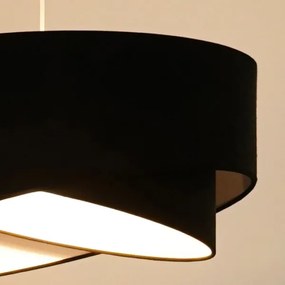Brilagi - Lampadario LED a sospensione con filo LYRA 1xE27/15W/230V nero/bianco