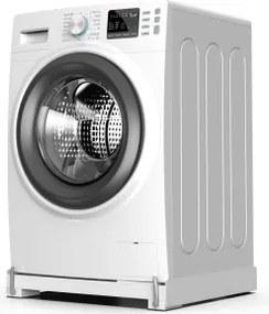 Meliconi 656146 - Base antivibrazioni per lavatrice con ruote estraibili, 61 cm, bianca