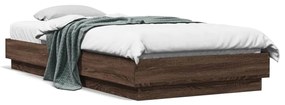 Giroletto Senza Materasso Rovere Marrone 90x200cm İn Truciolato /