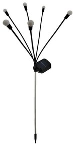 Lampada solare LED 6xLED/1,2V 300 mAh IP44 nero