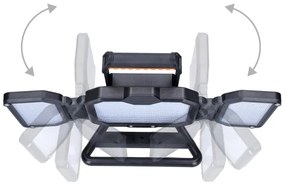 Solight WM-50W-RE-LED Proiettore ricaricabile dimmerabile LED/50W/12000mAh 4000K IP54