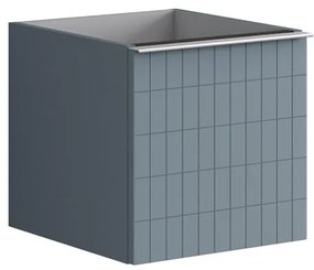 Struttura semi colonna da bagno Pixel2 cassetti laccato opaco indaco L 40 x H 40 x P 45.5 cm