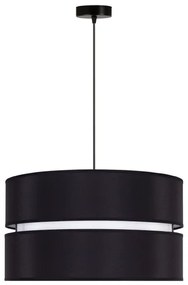 Duolla - Lampadario a sospensione con filo DUO 1xE27/15W/230V diametro 40 cm nero/bianco