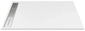 Piatto per doccia da posare o da incasso 140 x 90 cm in Resina Bianco - LYROSA