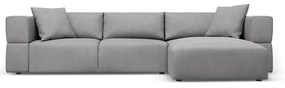 Divano angolare grigio chiaro, angolo destro Esther - Milo Casa
