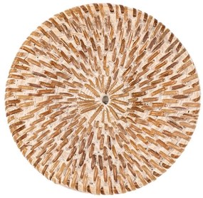 Set di sottobicchieri colore naturale chiaro in rattan 6 pz – Tiseco Home Studio