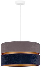 Duolla - Lampadario a sospensione con filo DUO 1xE27/15W/230V diametro 40 cm blu