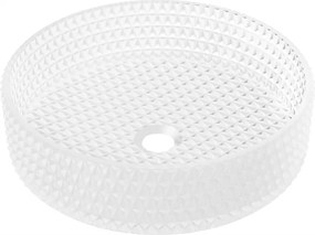 Mexen Aura lavabo in vetro da appoggio 39 x 39 cm, vetro opaco - 24013930