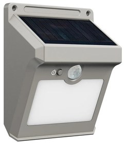 Applique Solare Rettangolare da parete IP65 con Sensore di Movimento Colore Bianco Naturale 4.000K