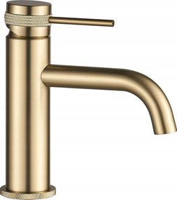 Rubinetto da lavabo Rea Lungo Grip Brush Gold low