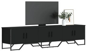 Mobile Porta Tv Nero 180x34x41 Cm İn Legno Multistrato /