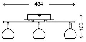 Briloner 2040-032 - Luce Spot a LED RGB dimmerabile 3xLED/3,3W/230V + Tc