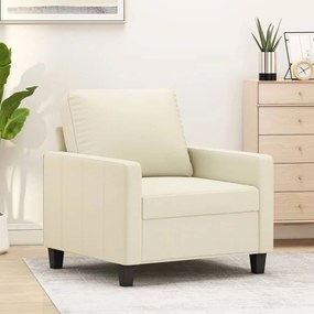 Poltrona Crema 60 Cm İn Similpelle /