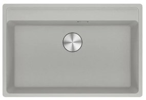 Lavello integrato 1 vasca FRANKE Maris alluminio L 51 x L 76 cm argento
