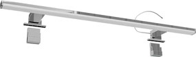 Lampada LED da Specchio 78cm 14W Cromata IP44 Tripla Installazione Colore Bianco Naturale 4.000K