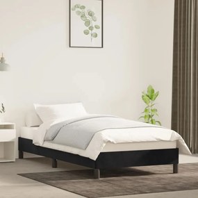 Giroletto nero 90x200 cm in velluto