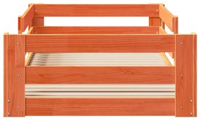 Giroletto senza materasso marrone cera 80x160 cm legno di pino