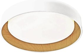 Plafoniera LED Malai Ø 30 cm bianco IP44 cct da bianco caldo al bianco neutro, 1700 lumen INSPIRE