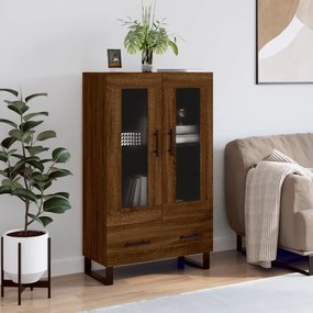 Credenza Rovere Marrone 69,5x31x115 Cm İn Legno Multistrato /