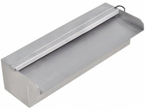 Cascata Per Laghetto Rettangolare Con Led İn Acciaio Inox 30 Cm /