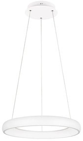 Lampadario bianco a LED dimmerabile con paralume in metallo ø 62 cm Cardona - Trio