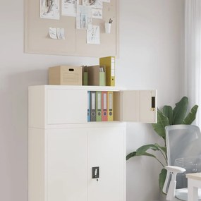 Armadio Classificatore Bianco 90x40x40 Cm İn Acciaio /