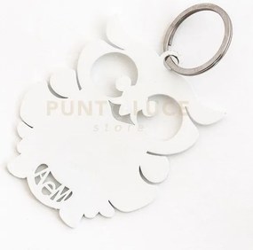 Porta chiavi gufino 2 bianco in ferro