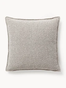 Cuscino decorativo grande in bouclé Lennon, 70 x 70 cm