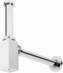 Sifone per lavabo e vasca cromato quadrata