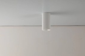 Plafoniera Rotonda GU10 e GU5.3 in Gesso Pitturabile Ø70x140mm