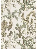 Josephine Munsey Carta da parati Woodland Floor - Soft Olive