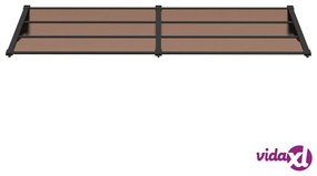 vidaXL Tettoia per Porta Nera 239x90 cm in Policarbonato