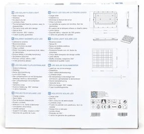 Aigostar - Faretto solare LED dimmerabile 200W/3,4V IP65 con telecomando
