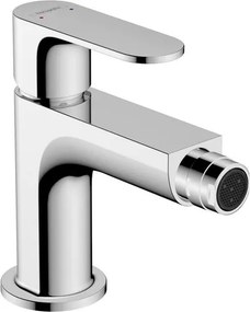 Rubinetto per bidet getto laminare cristallino Rebris S HANSGROHE cromo lucido con piletta