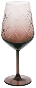 Calice vino vetro marrone sfumato 490 ml Twirl