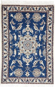 Nain Tappeto persiano 60x90 Blu (Iran) Annodato A Mano