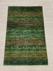 Loribaft Tappeto 60 x 90 Verde (Iran) Annodato A Mano