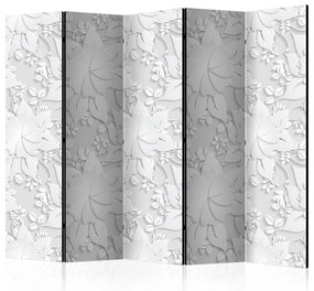 Paravento  Room divider – Flowers  Colore bianco e nero, Dimensioni e Misure 225x172