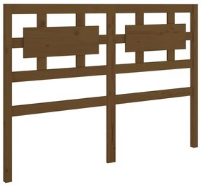 Testiera per letto miele 165,5x4x100 cm legno massello di pino