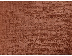 Divano angolare color terracotta (penisola a destra/a L) con rivestimento in ciniglia Whesley – Bobochic Paris