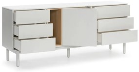 Cassettiera color crema 180x76x40 cm Corvo – Teulat