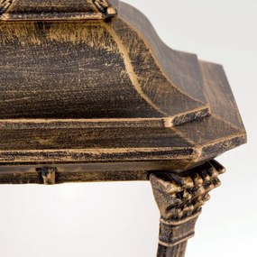 Orion - Lampada a sospensione per esterni AIKO 1xE27/60W/230V IP23 bronzo/patina