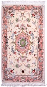 Tabriz Tappeto 130x70 Beige (Iran) Annodato A Mano