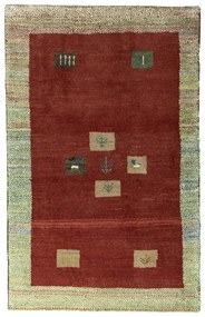 Gabbeh Tappeto persiano 130x80 Rosso (Iran) Annodato A Mano